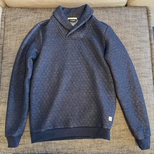 Marine Layer Shawl Collar Quilted Sweatshirt